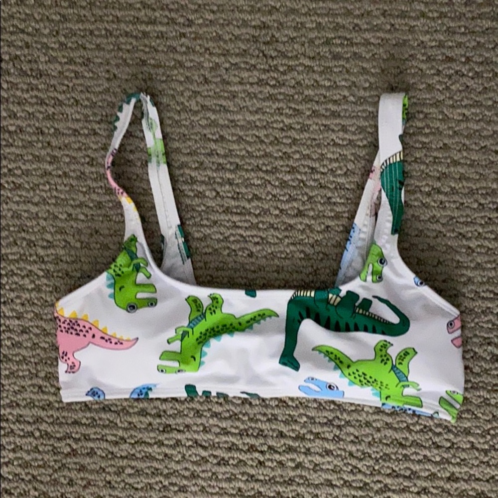 Padded Low cut dinosaur Bikini Top
